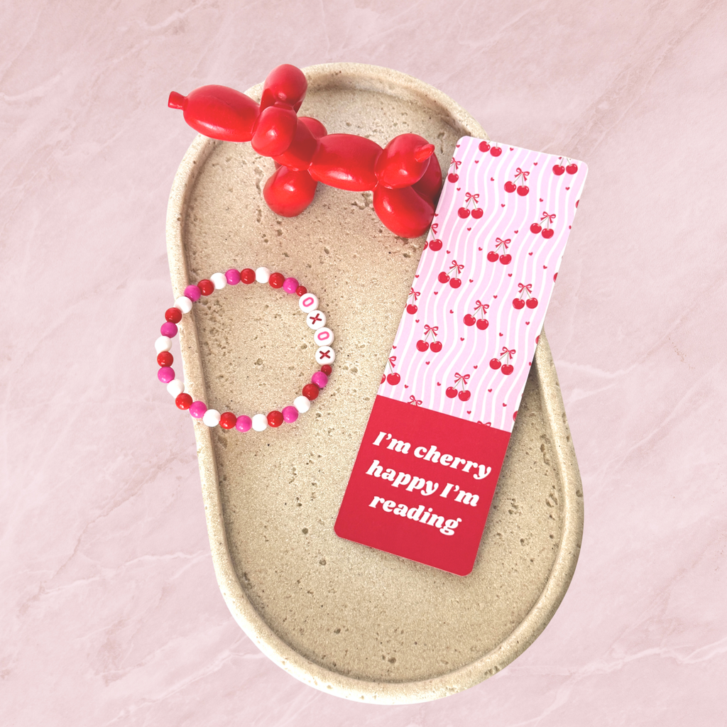 Cherry Happy Bookmark