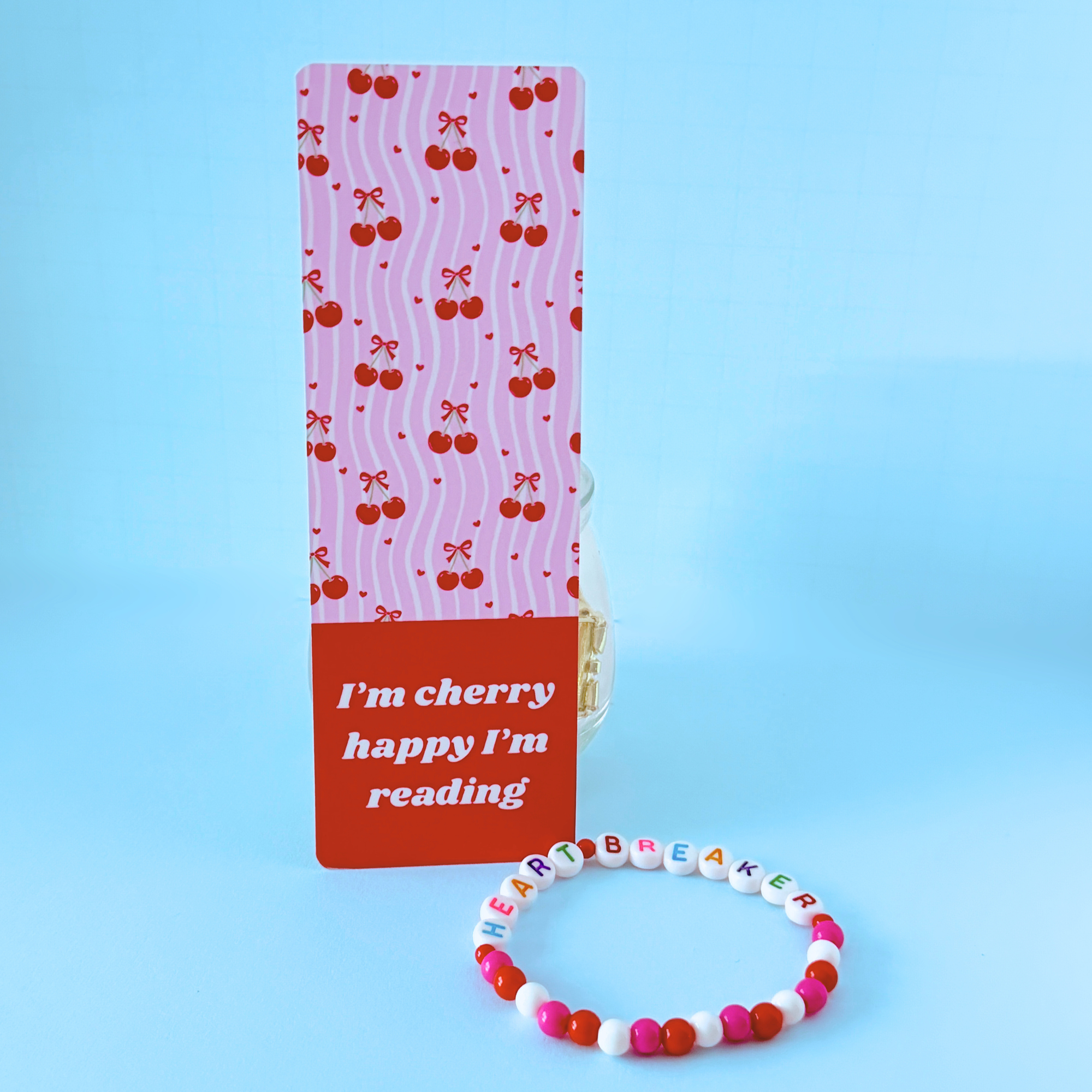 Cherry Happy Bookmark