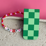 Green Checkered Magnetic Bookmark