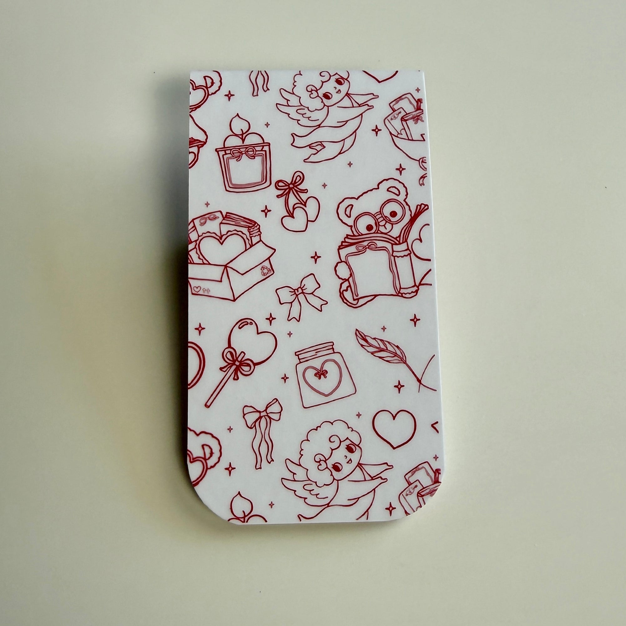 Hand Drawn Doodles Magnetic Bookmark
