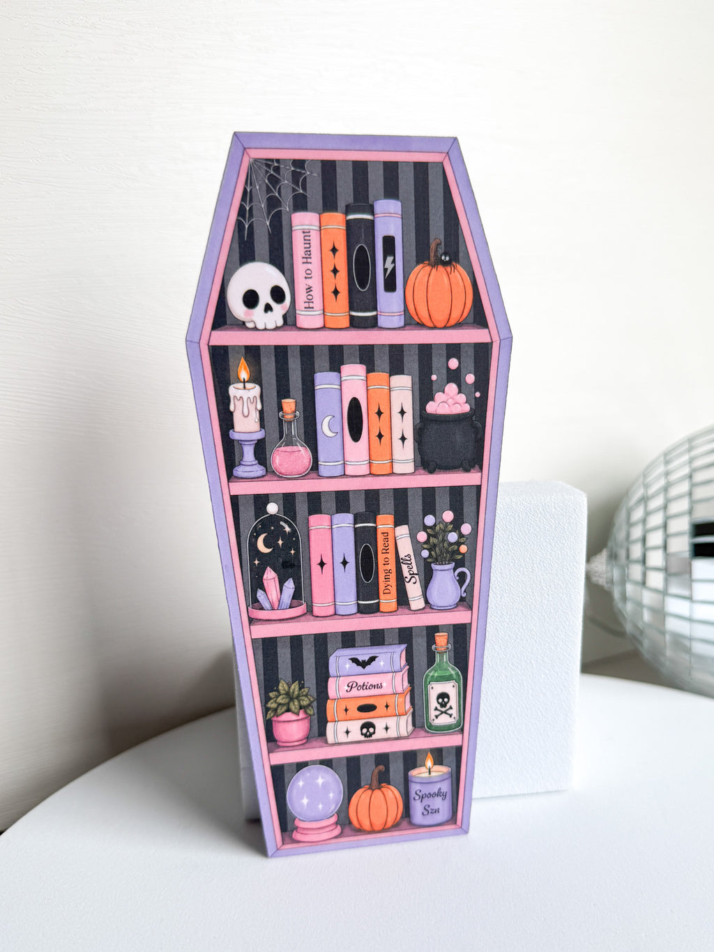 Coffin Bookshelf Bookmark