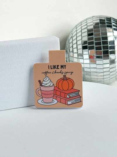 I Like My Coffee & Books Spicy Magnetic Bookmark