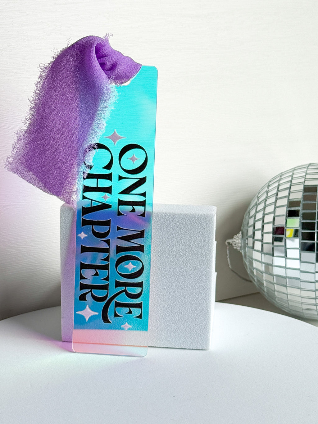 One More Chapter Acrylic Bookmark