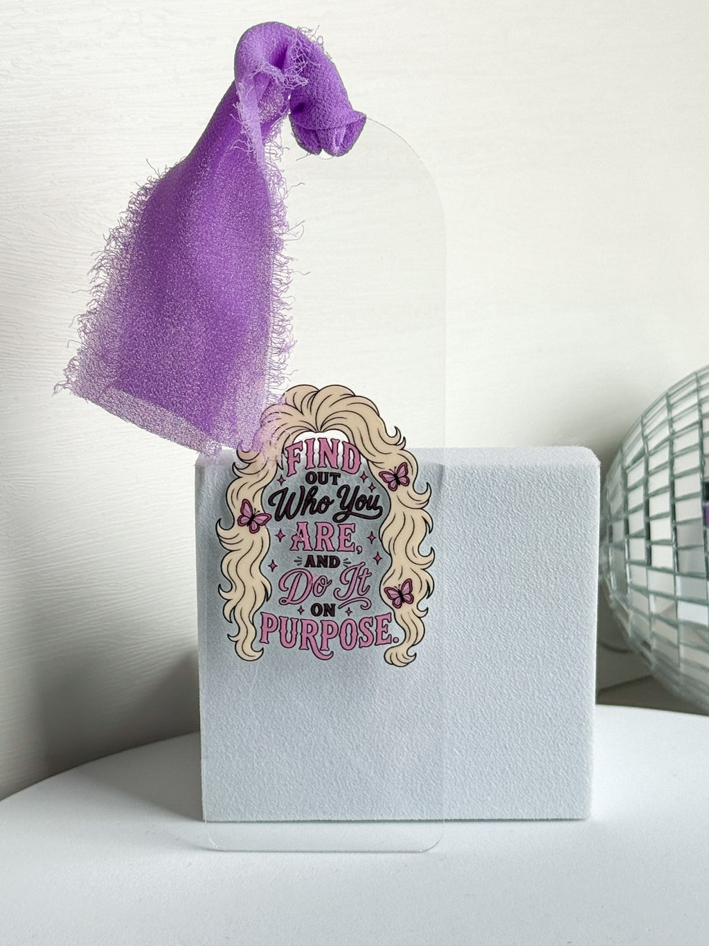 Find Out Who You Are Acrylic Bookmark