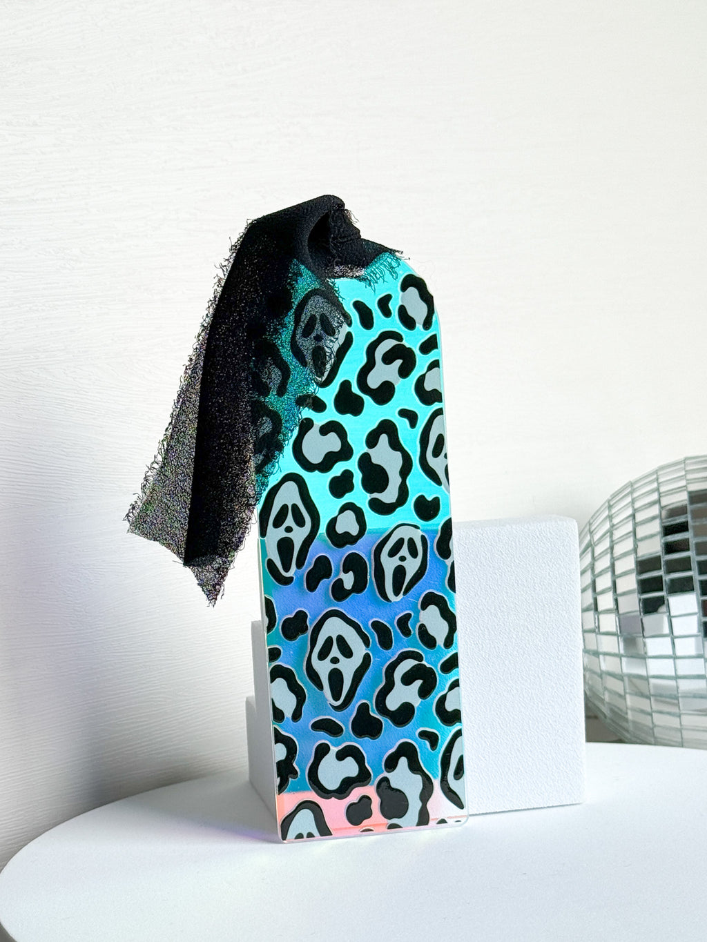 Ghost Leopard Acrylic Bookmark