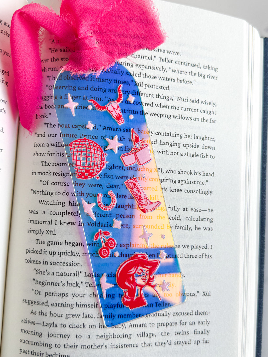 Disco Cowgirl Acrylic Bookmark