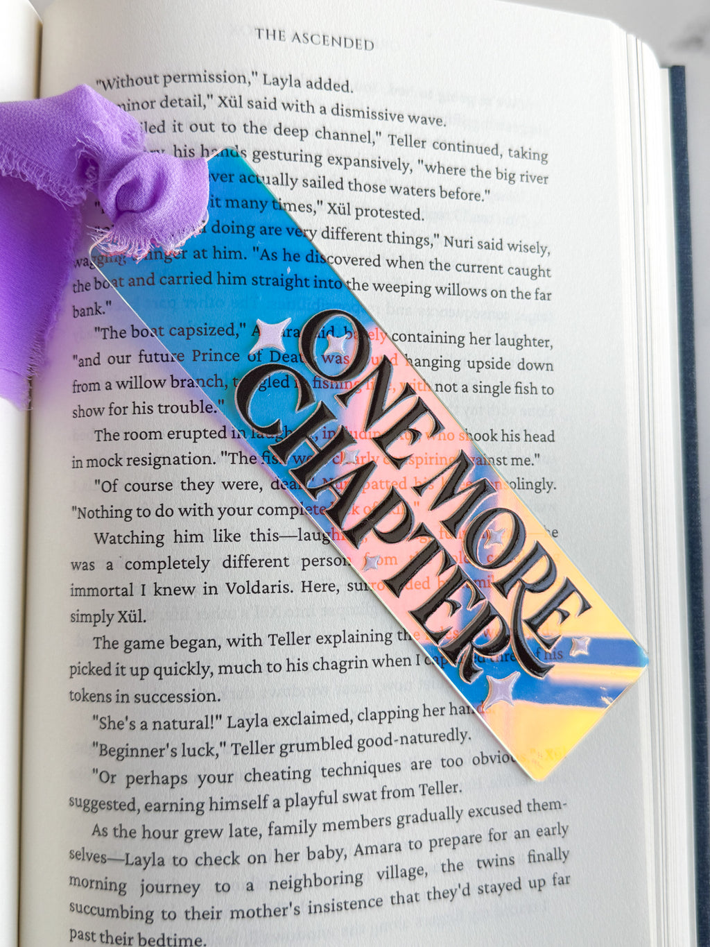 One More Chapter Acrylic Bookmark