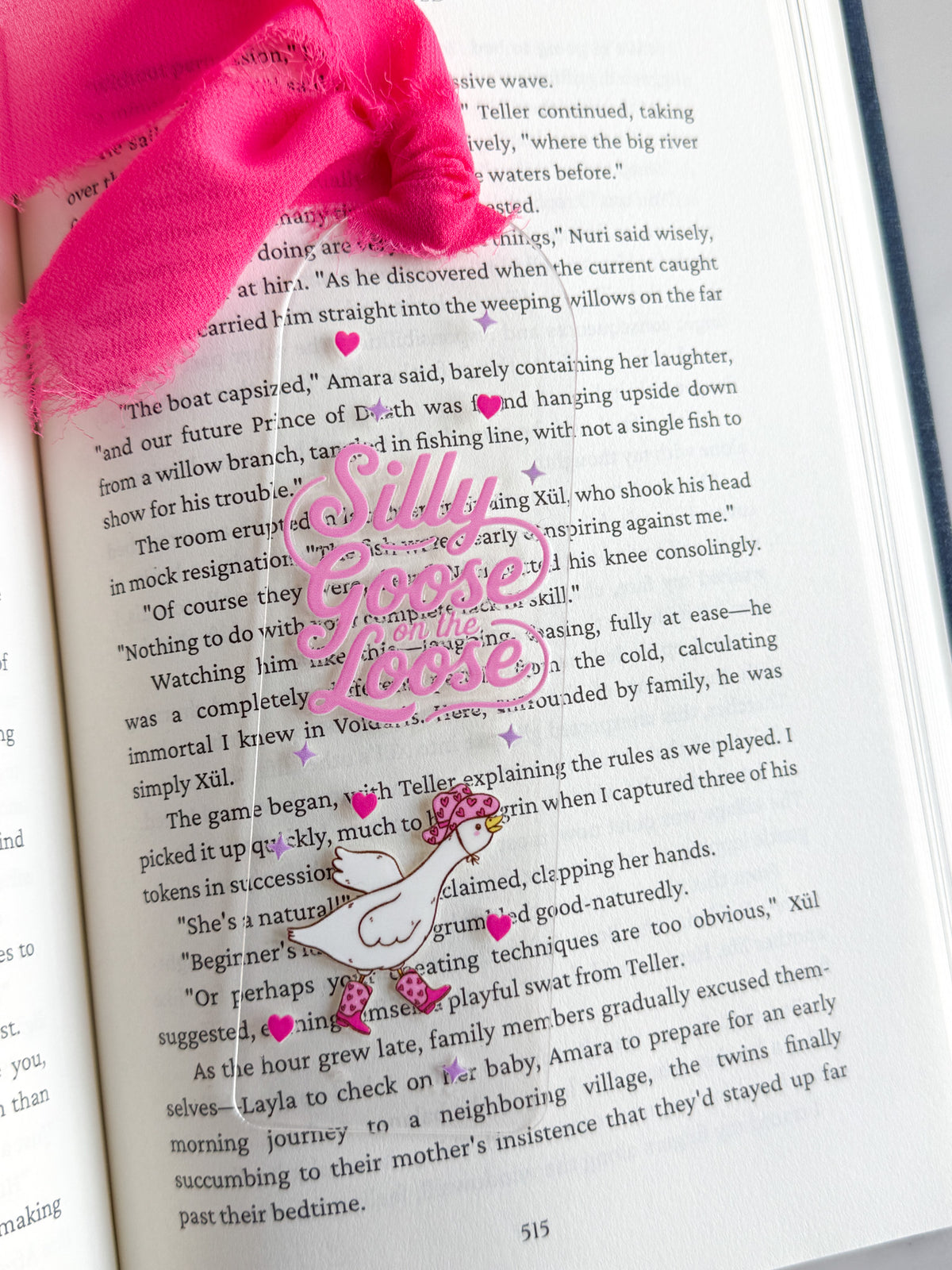 Silly Goose on the Loose Acrylic Bookmark