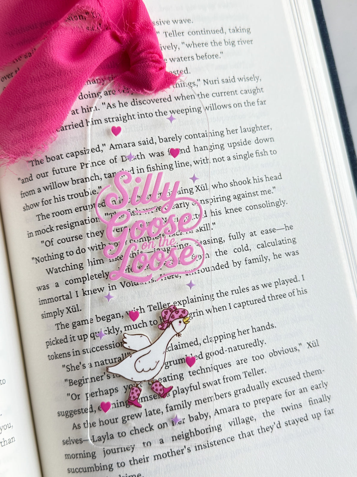 Silly Goose on the Loose Acrylic Bookmark