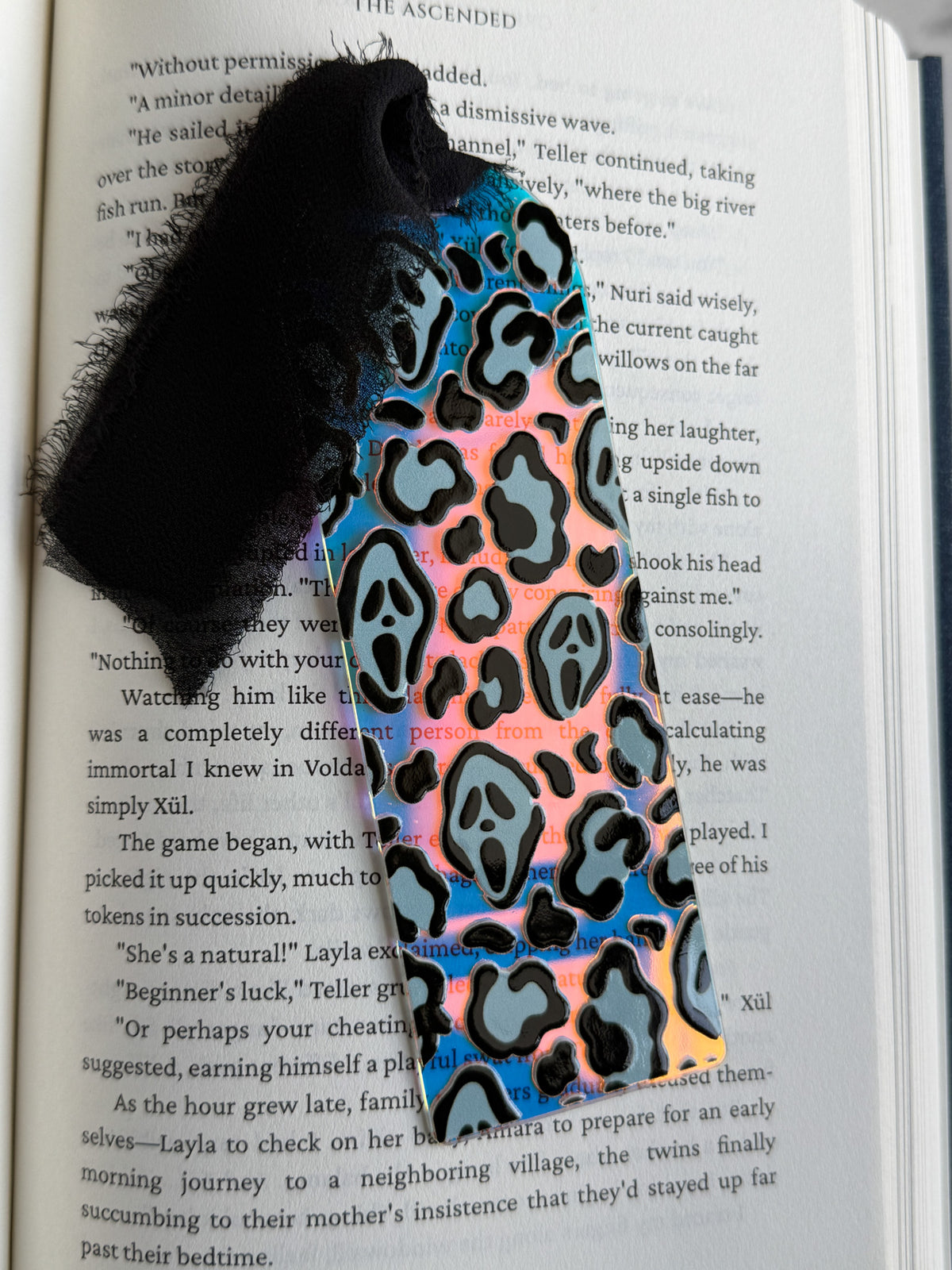 Ghost Leopard Acrylic Bookmark