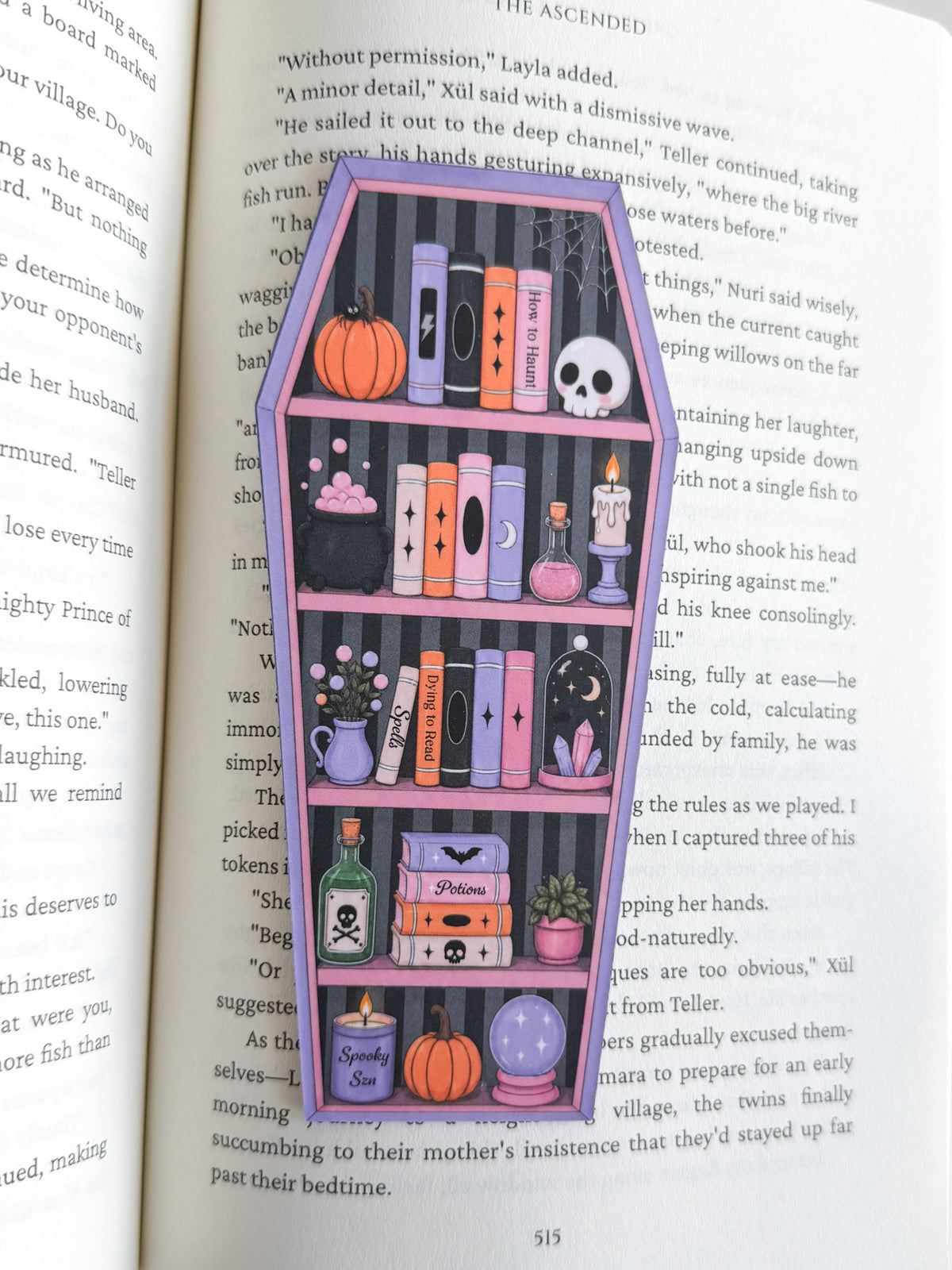 Coffin Bookshelf Bookmark