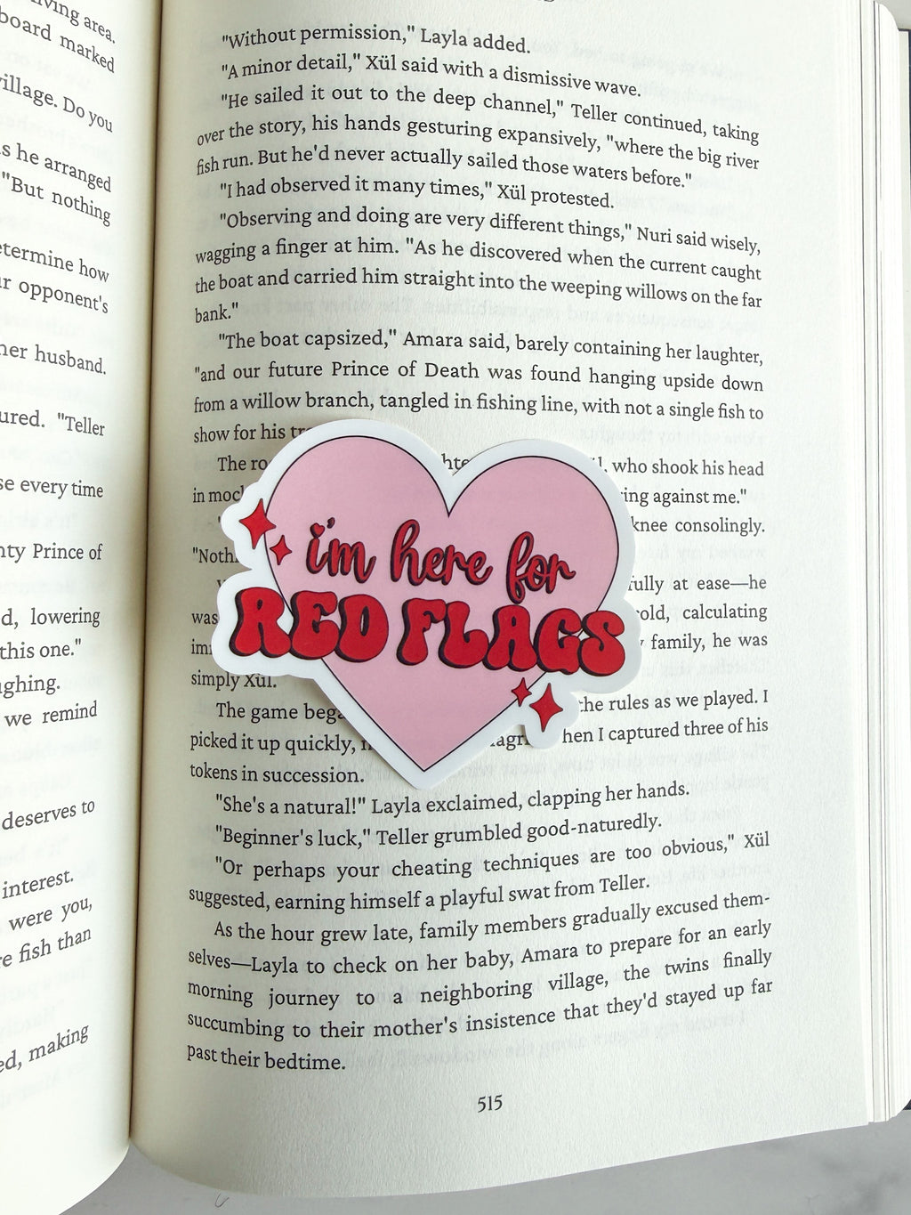 I'm Here for Red Flags Sticker