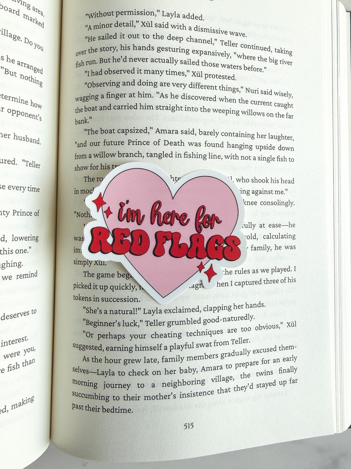 I'm Here for Red Flags Sticker