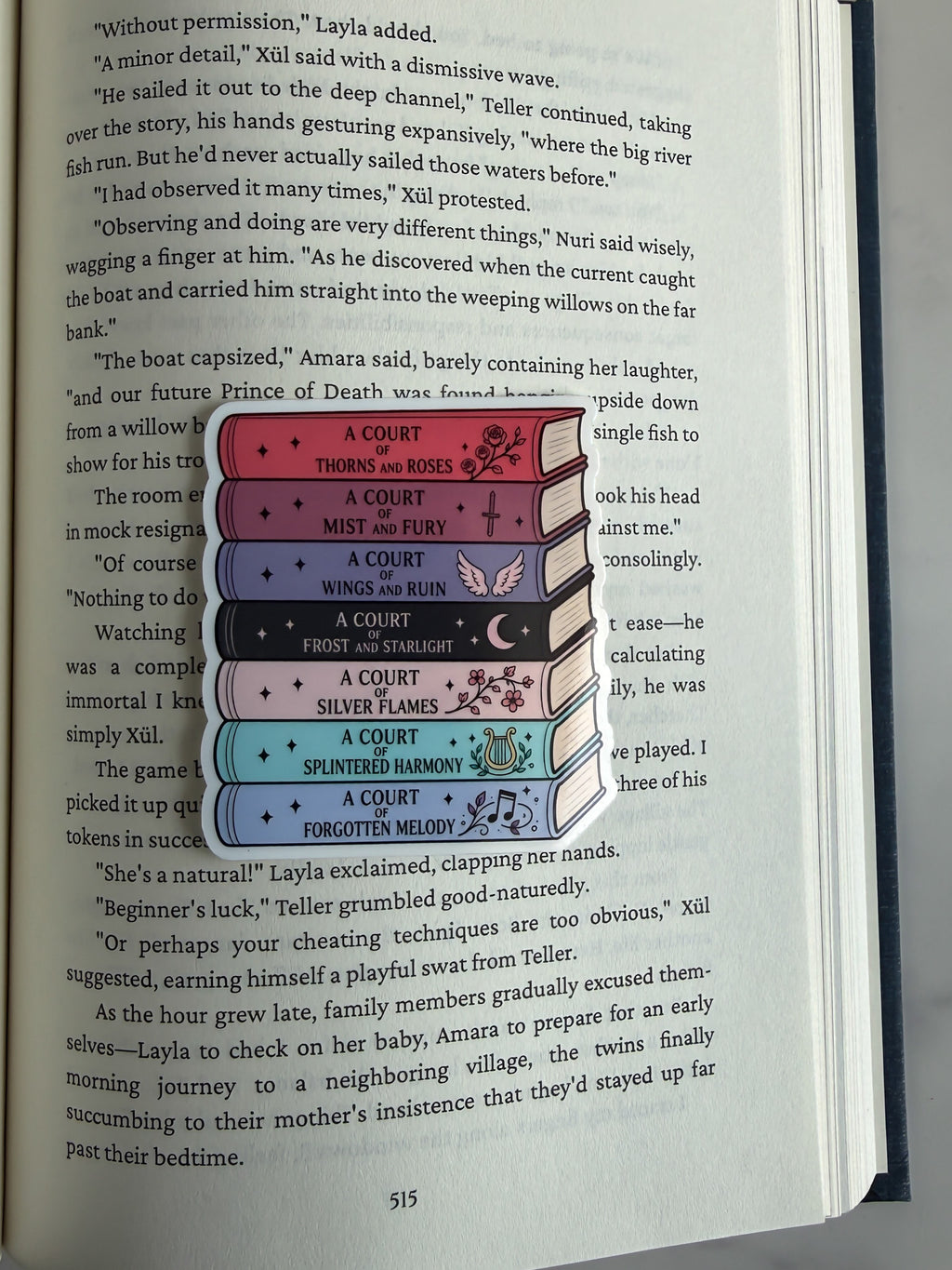 Fae Court Book Stack Sticker