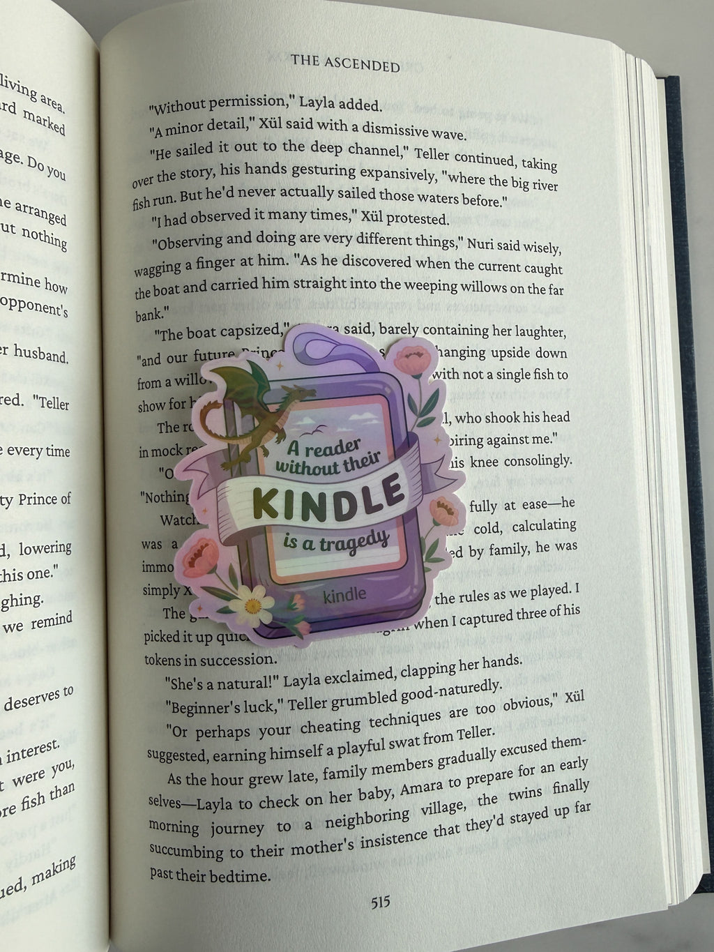 A Reader Without Their Kindle Sticker