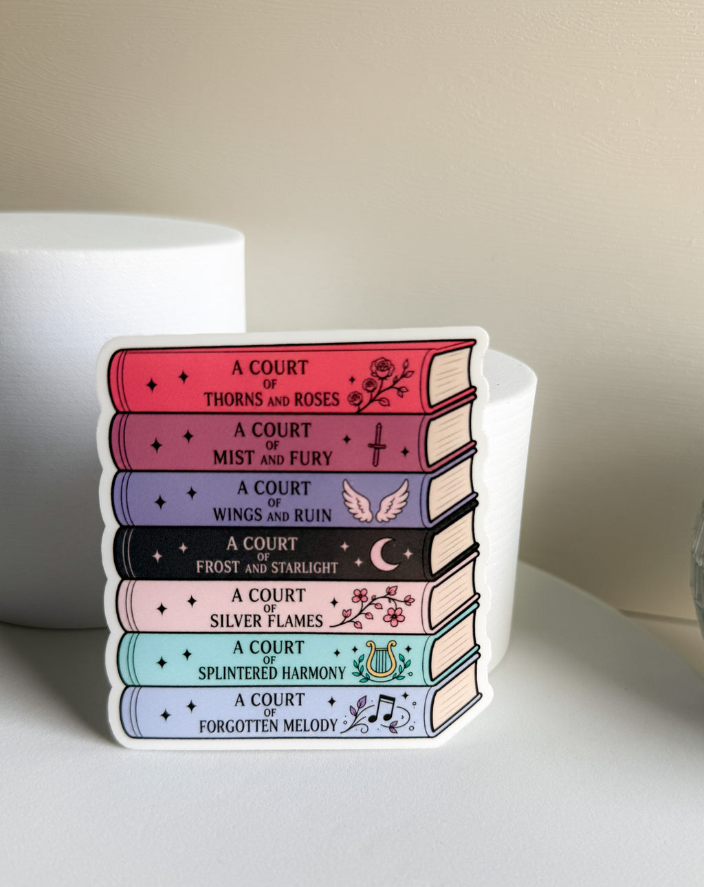 Fae Court Book Stack Sticker