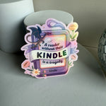 A Reader Without Their Kindle Sticker