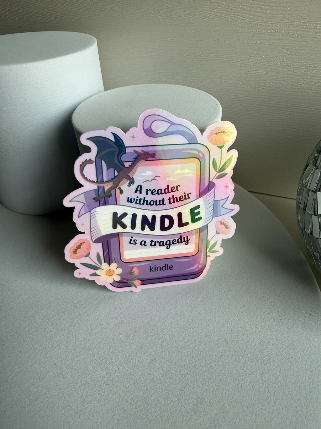 A Reader Without Their Kindle Sticker