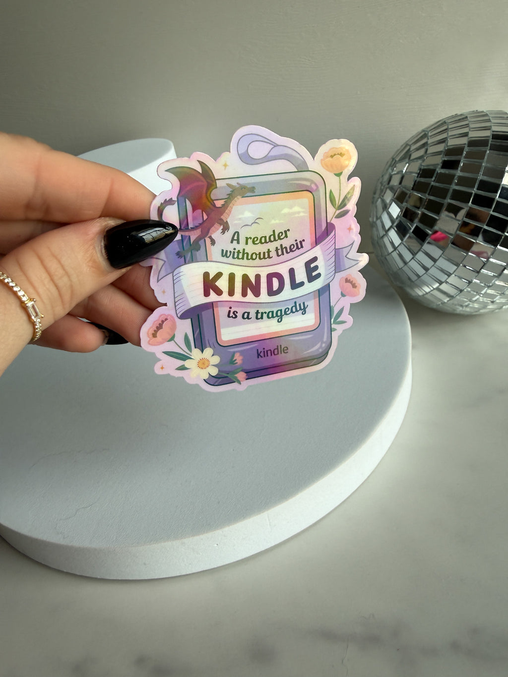 A Reader Without Their Kindle Sticker