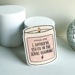 Sparkly Scribe Candle Sticker