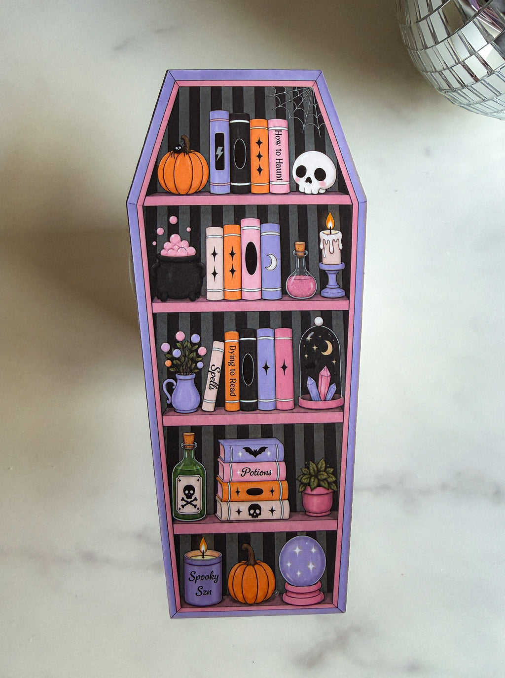 Coffin Bookshelf Bookmark