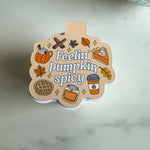 Feelin' Pumpkin Spicy Magnetic Bookmark