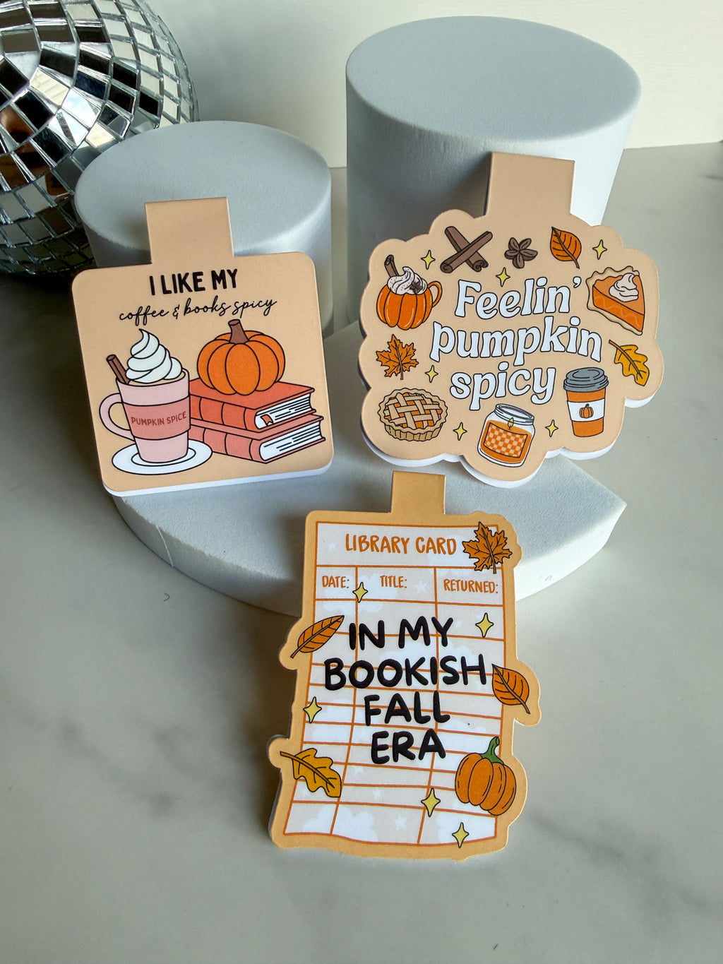 Feelin' Pumpkin Spicy Magnetic Bookmark