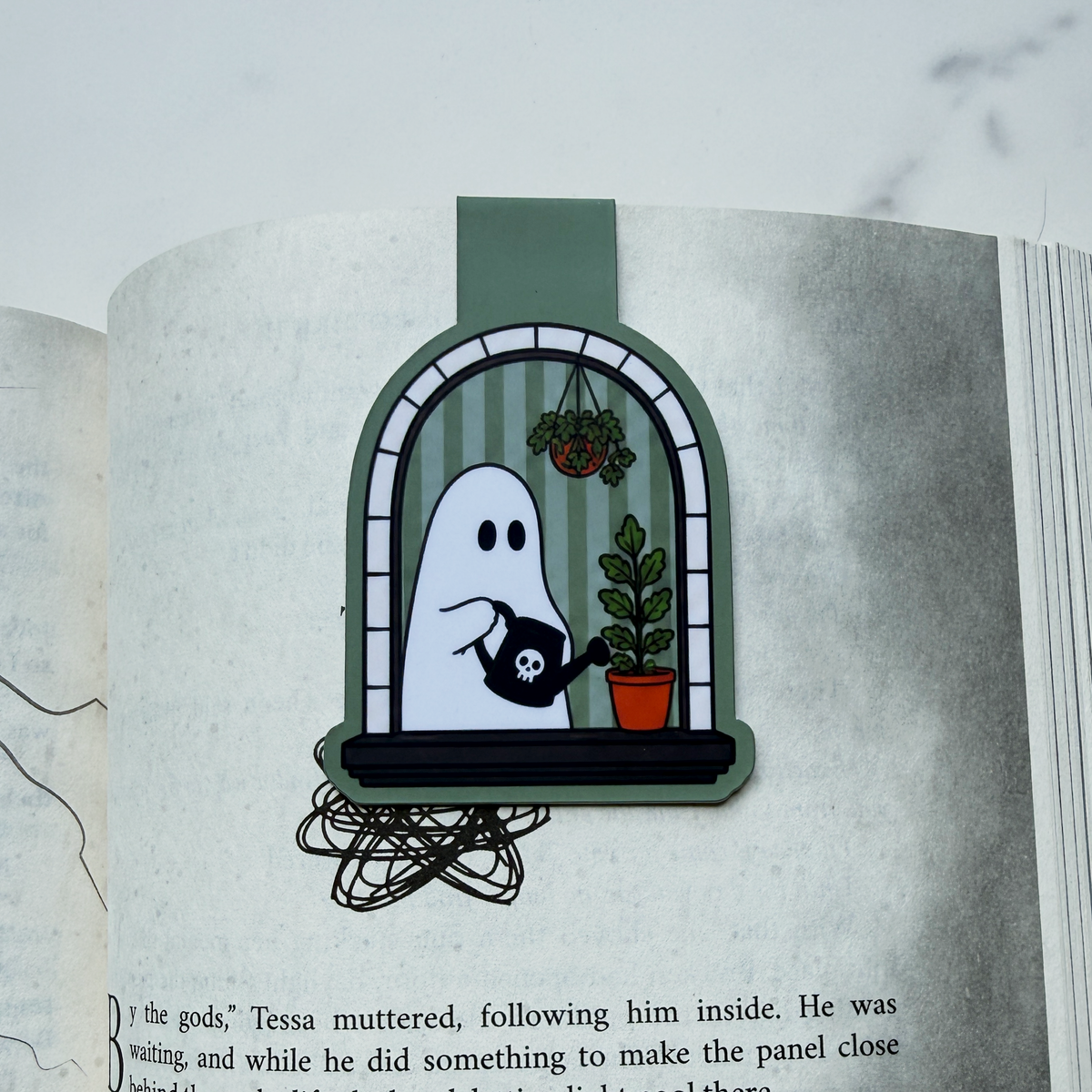 Haunted Window Ghosts Magnetic Bookmark