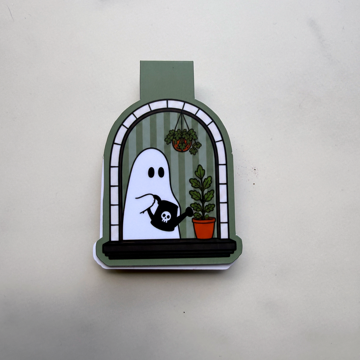Haunted Window Ghosts Magnetic Bookmark