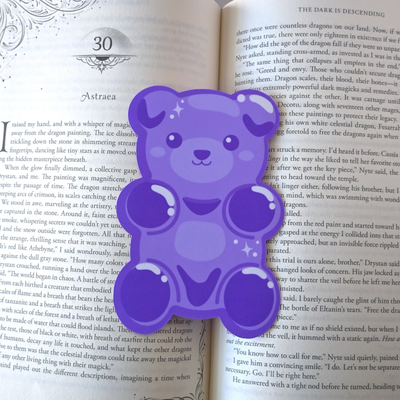 Purple Gummy Bear Bookmark