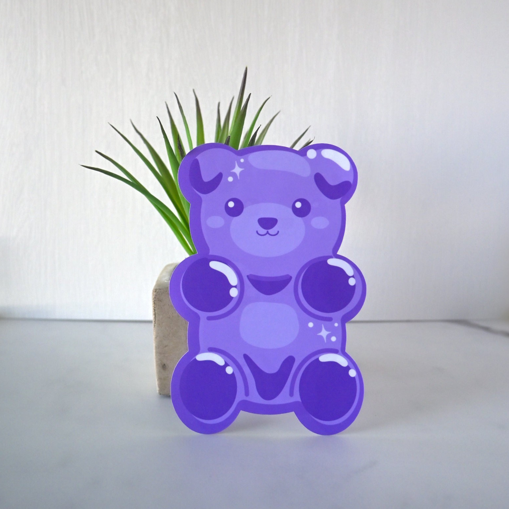 Purple Gummy Bear Bookmark
