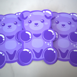 Purple Gummy Bear Bookmark