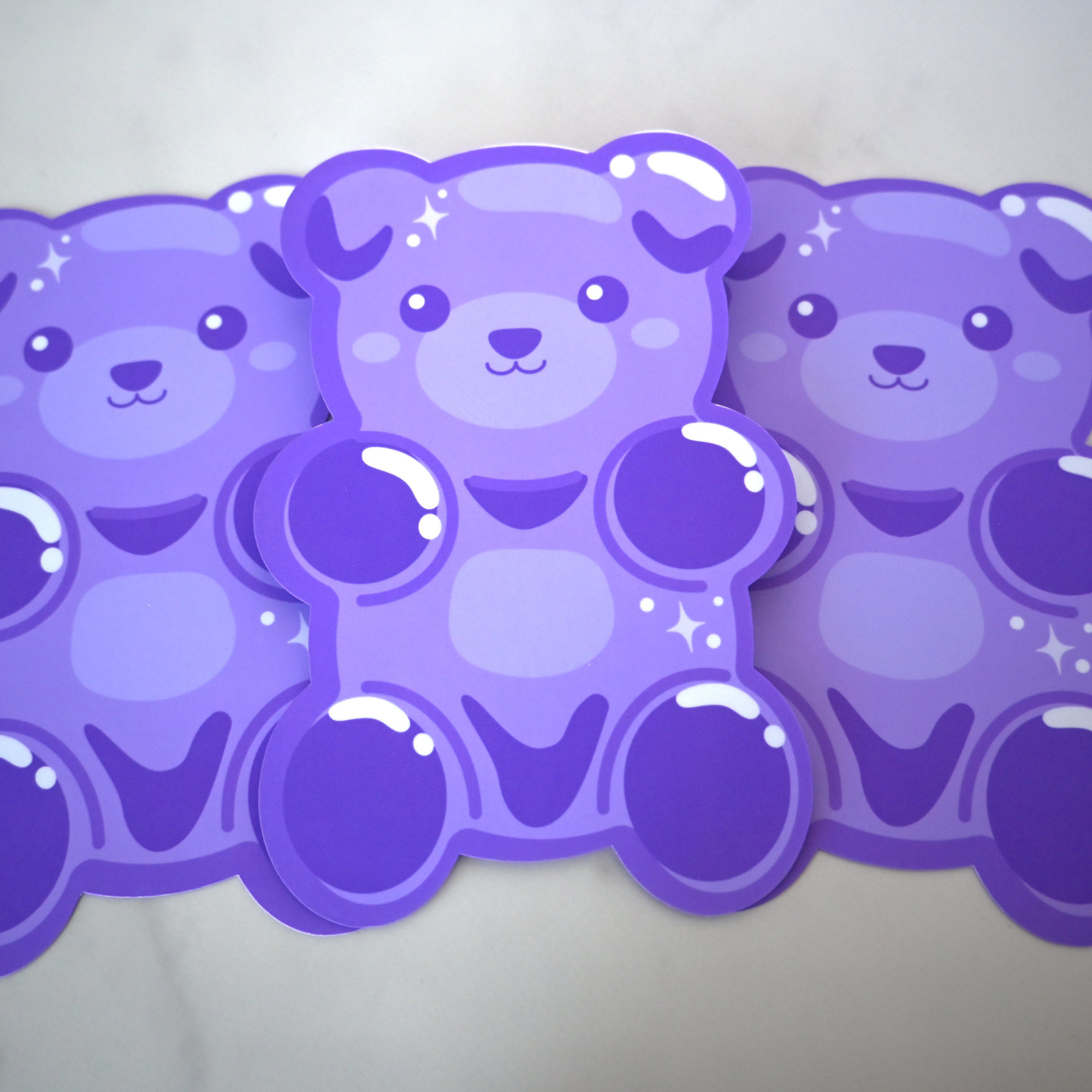 Purple Gummy Bear Bookmark