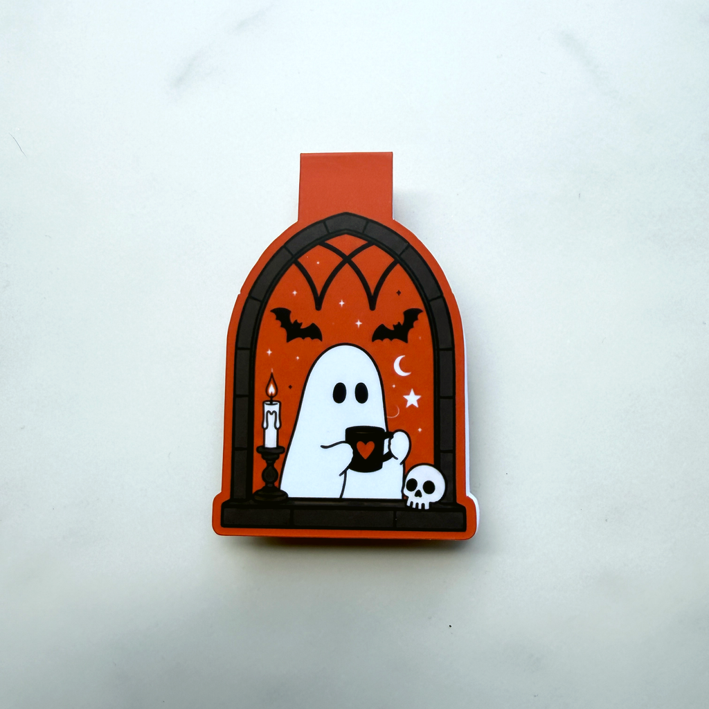 Haunted Window Ghosts Magnetic Bookmark