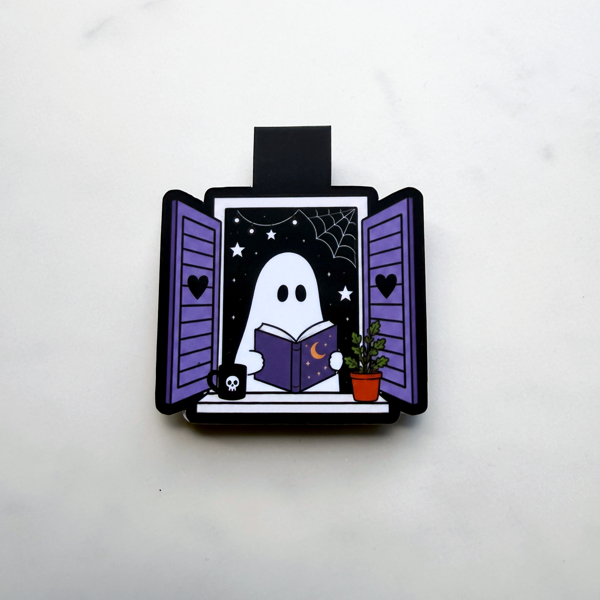 Haunted Window Ghosts Magnetic Bookmark